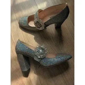 SJP by Sarah Jessica Parker rhinestone-embellished bow 70mm mules - Gold